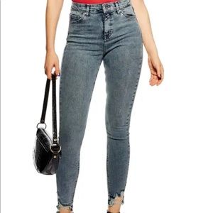 Topshop Jamie ripped high waist Moto jeans
